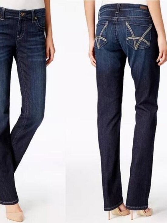 Kut from the Kloth Denim - Kut from the Kloth Stevie Jeans Straight Leg Mid-Rise Denim 10